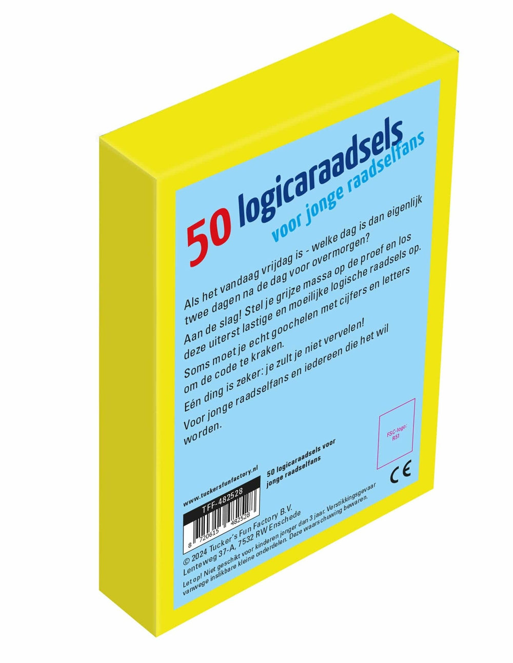 Tucker's Fun Factory | 50 Logicaraadsels voor jonge Raadselfans | Refresh | 8+ - Kleine Eland