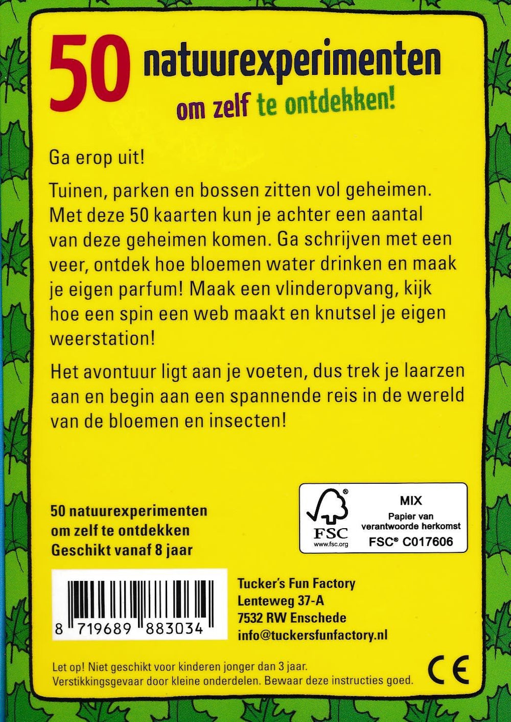 Tucker's Fun Factory | 50 natuurexperimenten om zelf te ontdekken | 8+ - Kleine Eland