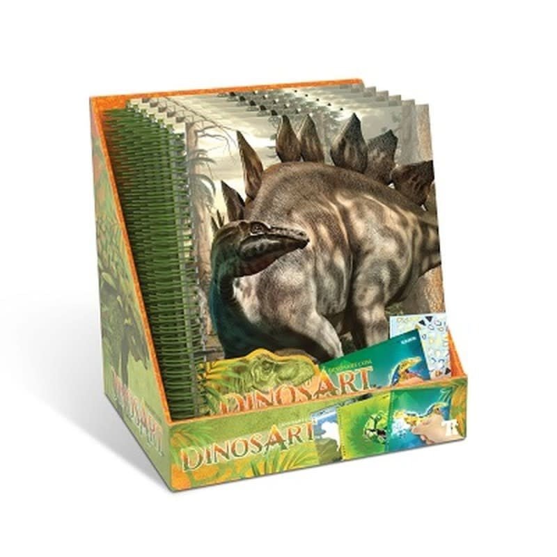 Tweenteam | Dinosart | Stickerboek op Nummer | 14 werkjes | 1283 stickers | 5+ - Kleine Eland