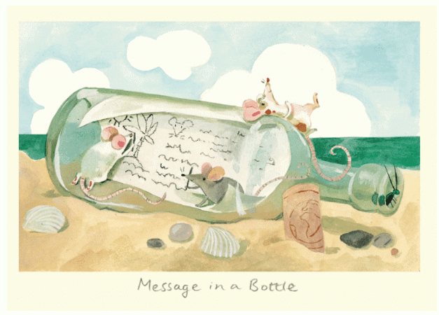 Two Bad Mice | Anna Shuttlewood | Message in a bottle - Kleine Eland