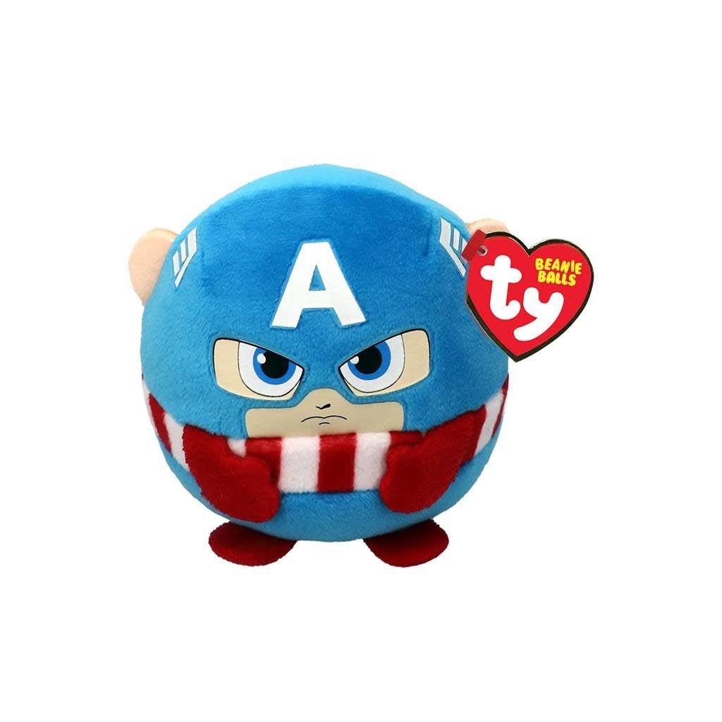 Ty | Beanie Ball | Marvel | Captain America | 10 cm - Kleine Eland