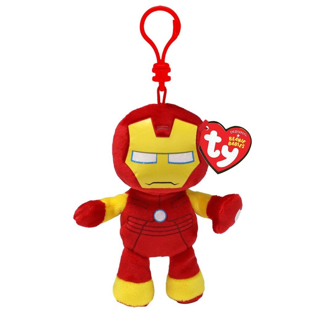 Ty | Clip | Beanie Baby | Marvel | Iron Man | 12 cm - Kleine Eland