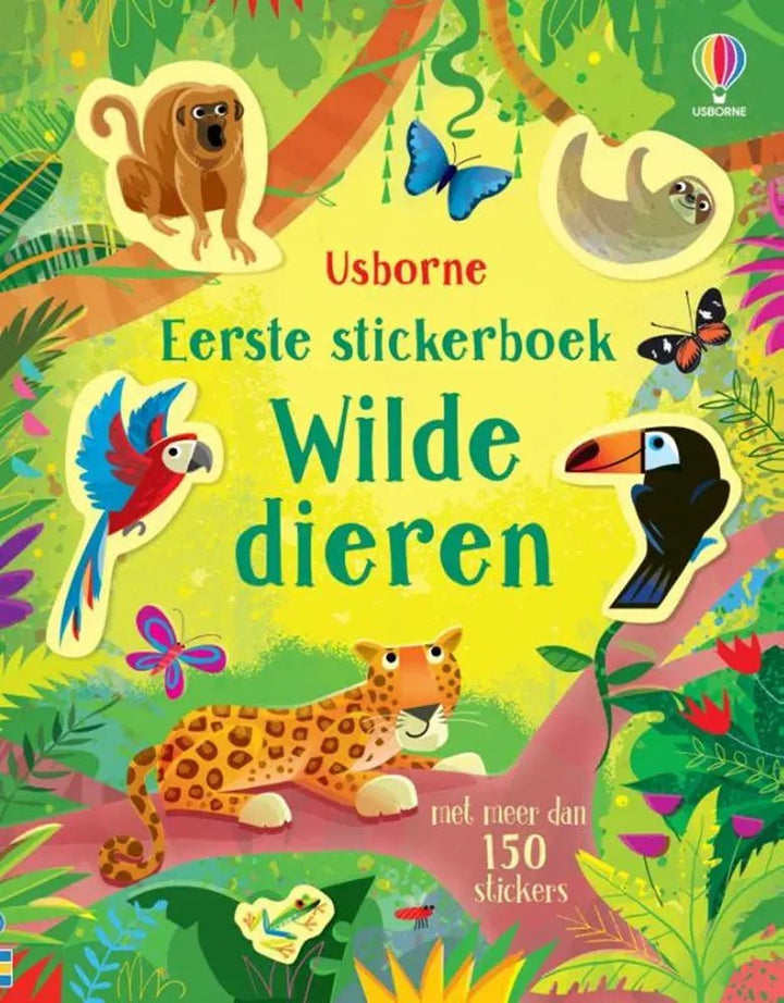Usborne | Eerste stickerboek | Wilde dieren | 4+ - Kleine Eland