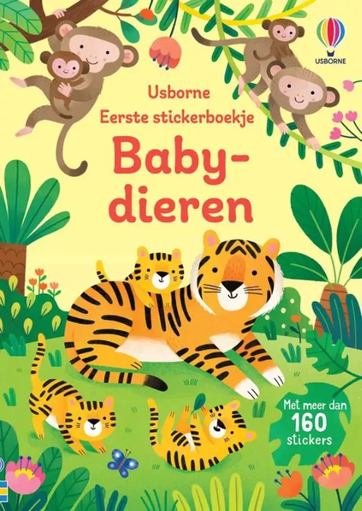 Usborne | Eerste stickerboekje | Babydieren | 3+ - Kleine Eland