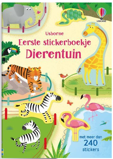 Usborne | Eerste stickerboekje | Dierentuin | 3+ - Kleine Eland