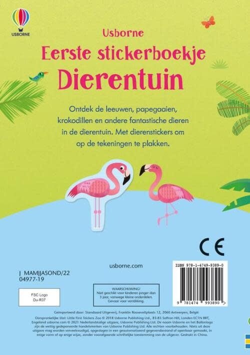 Usborne | Eerste stickerboekje | Dierentuin | 3+ - Kleine Eland