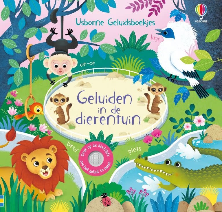 Usborne | Geluidenboek | Geluiden in de dierentuin | 1+ - Kleine Eland