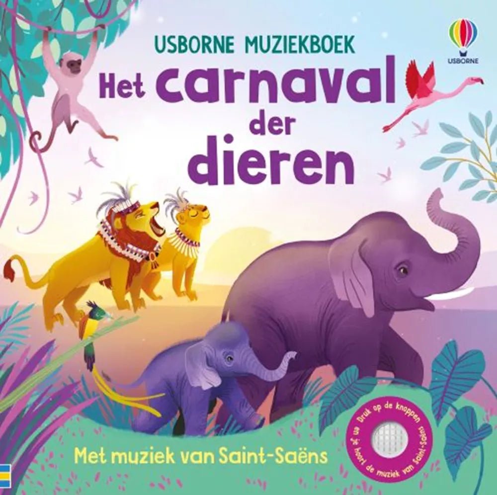 Usborne | Geluidenboek | Het Carnaval der Dieren | 3+ - Kleine Eland