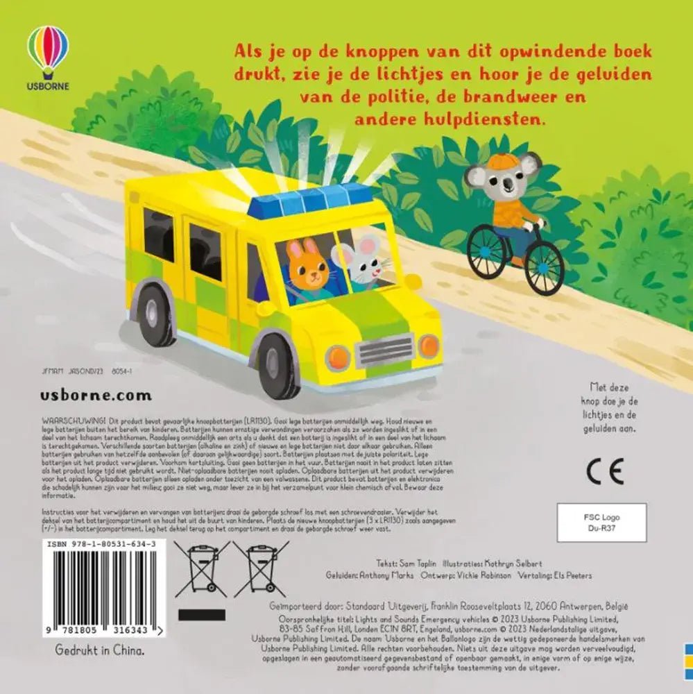 Usborne | Geluidenboek | Hulpdiensten | 1+ - Kleine Eland