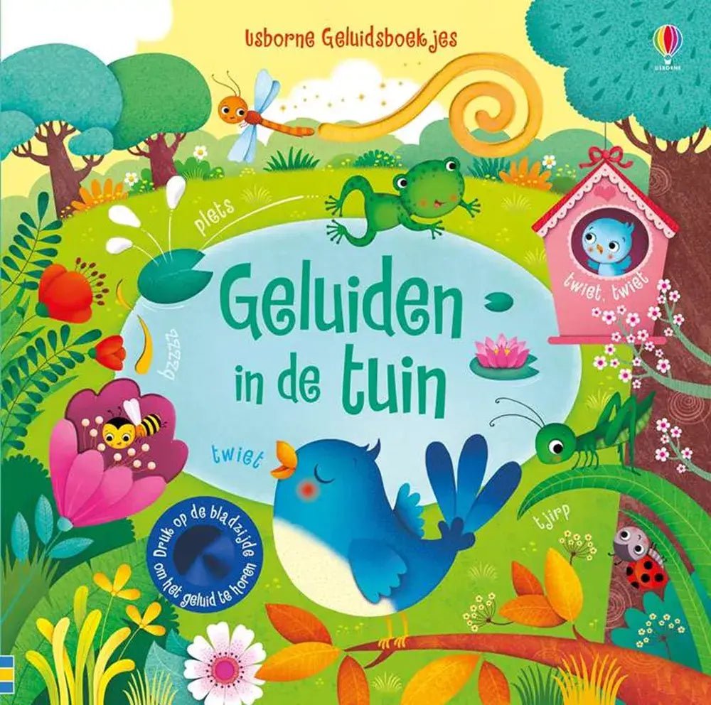 Usborne Geluidenboek | In de Tuin | 1+ - Kleine Eland