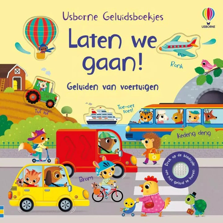 Usborne | Geluidenboek | Laten we gaan! | 0+ - Kleine Eland