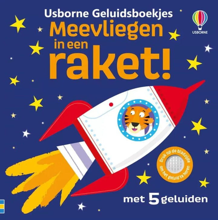 Usborne | Geluidenboek | Meevliegen in een raket! | 1+ - Kleine Eland