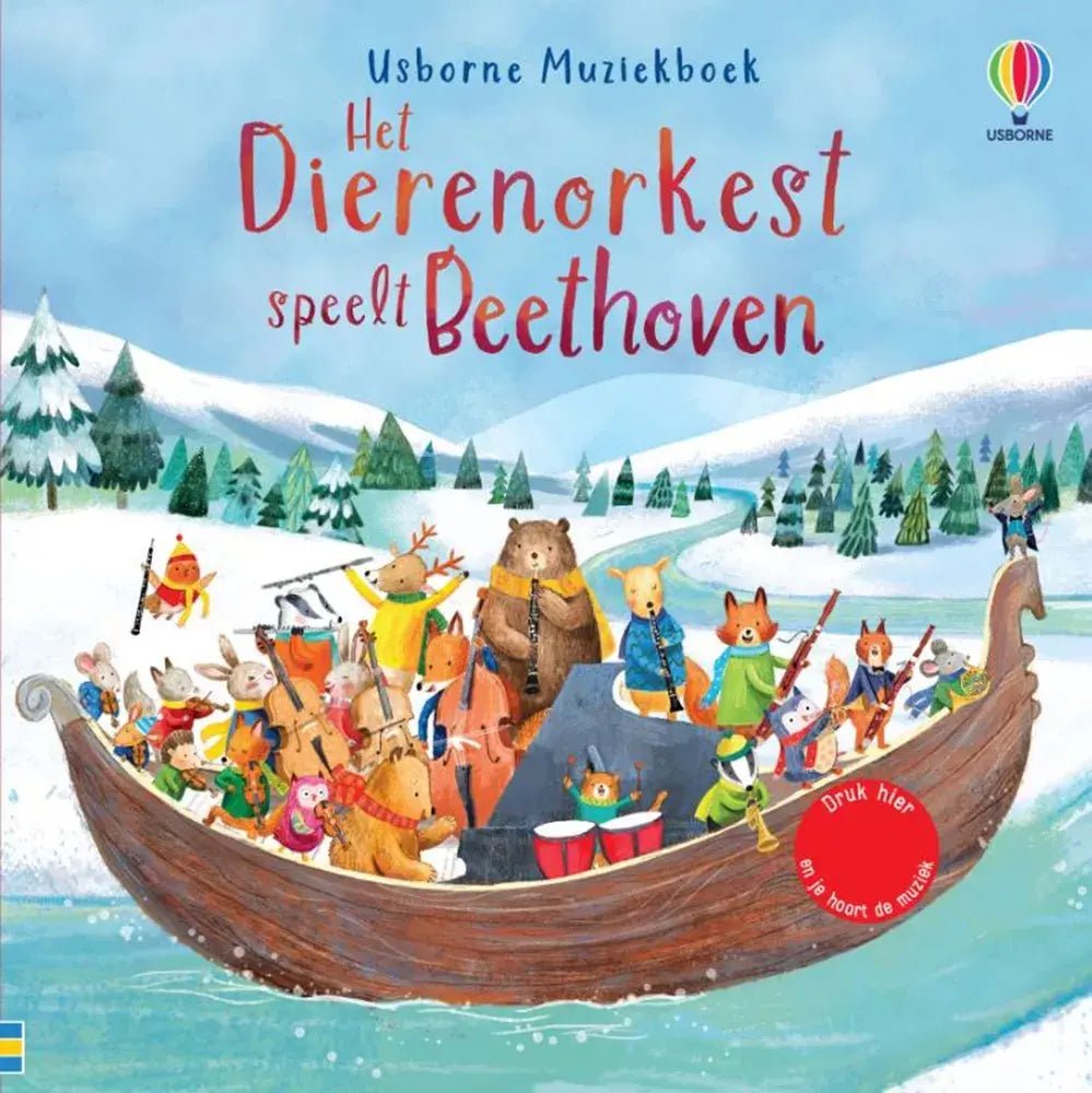 Usborne | Geluidenboek met Muziek | Het dierenorkest speelt Beethoven | 1+ - Kleine Eland