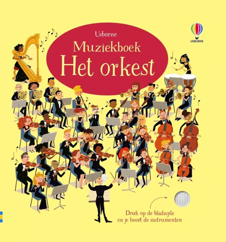 Usborne | Geluidenboek met Muziek | Muziekboek Het Orkest | 2+ - Kleine Eland