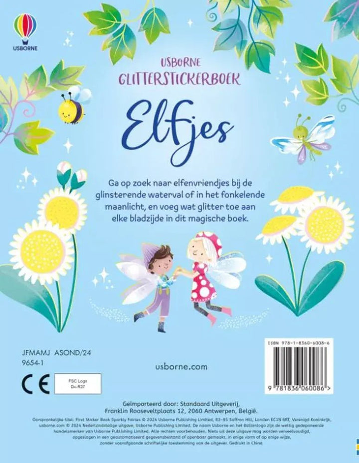Usborne | Glitterstickerboek | Glitterelfjes | 3+ - Kleine Eland