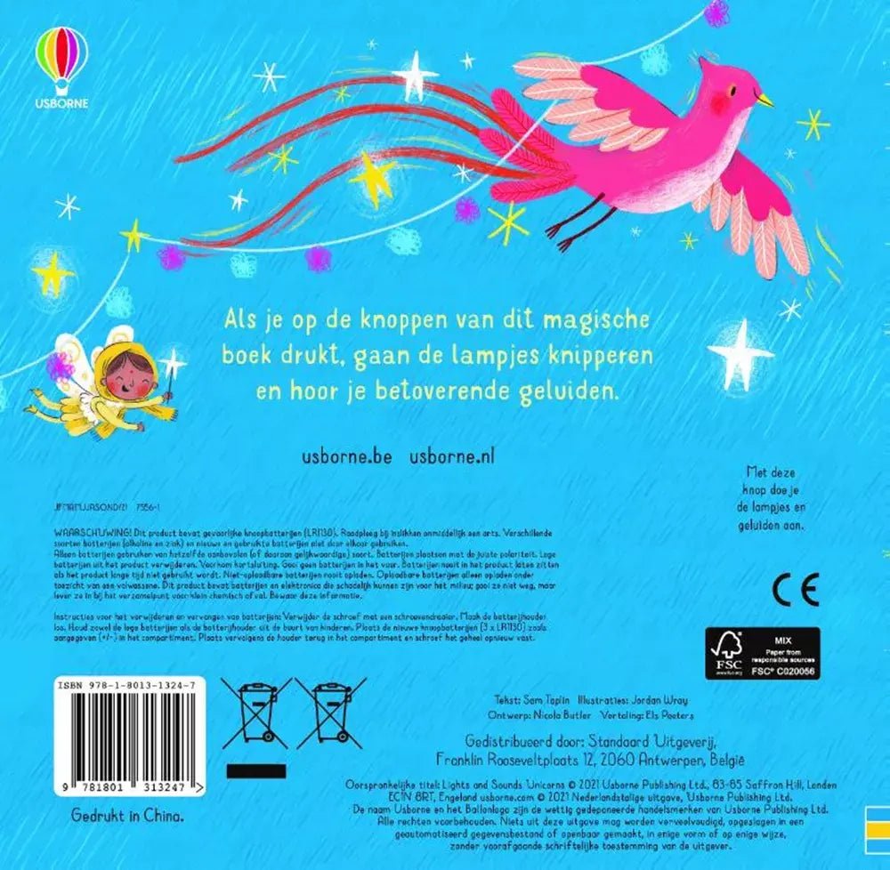 Usborne | Lichtjes en geluiden | Eenhoorns | 1+ - Kleine Eland