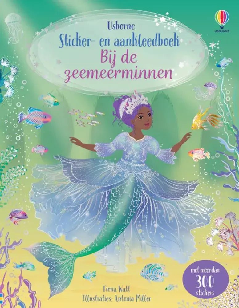 Usborne | Sticker - en Aankleedboek | Bij de zeemeerminnen | 4+ - Kleine Eland