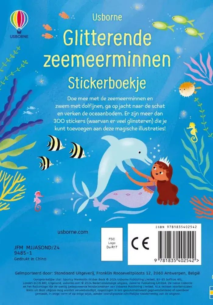 Usborne | Stickerboek | Glitterende Zeemeerminnen | 3+ - Kleine Eland