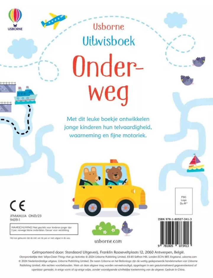 Usborne | Uitwisboek | Onderweg | 3+ - Kleine Eland