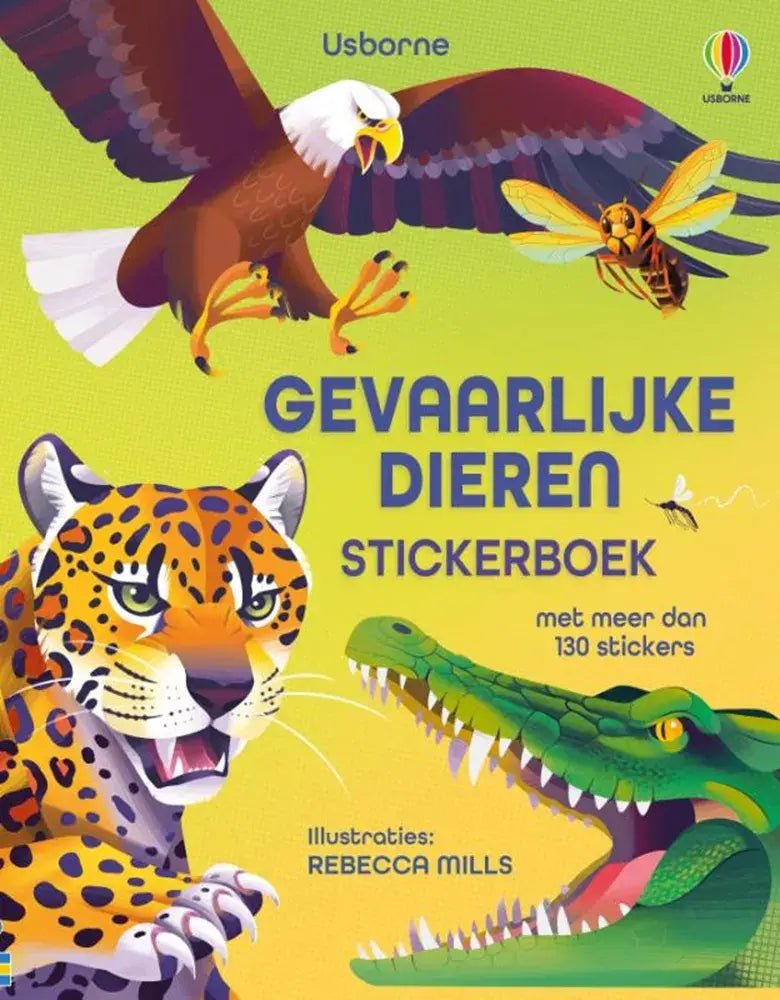 Usborne Zoekboek | Stickerboek | Gevaarlijke Dieren | 5+ - Kleine Eland