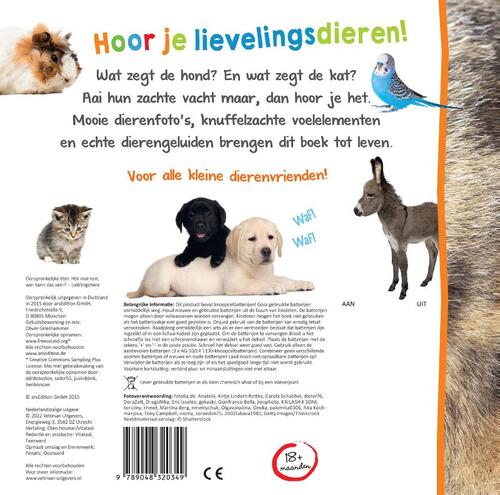 Veltman | Voel - en Geluidenboek | Welk Dier Hoor Ik Hier? | Lievelingsdieren - Kleine Eland