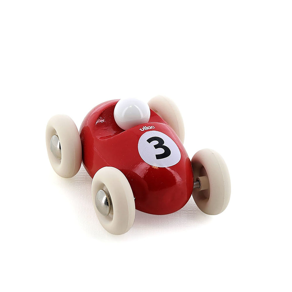 Vilac | Houten Auto | Mini Roadster | Rood | 7 cm | 2+ - Kleine Eland