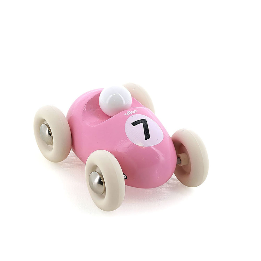 Vilac | Houten Auto | Mini Roadster | Roze | 7 cm | 2+ - Kleine Eland