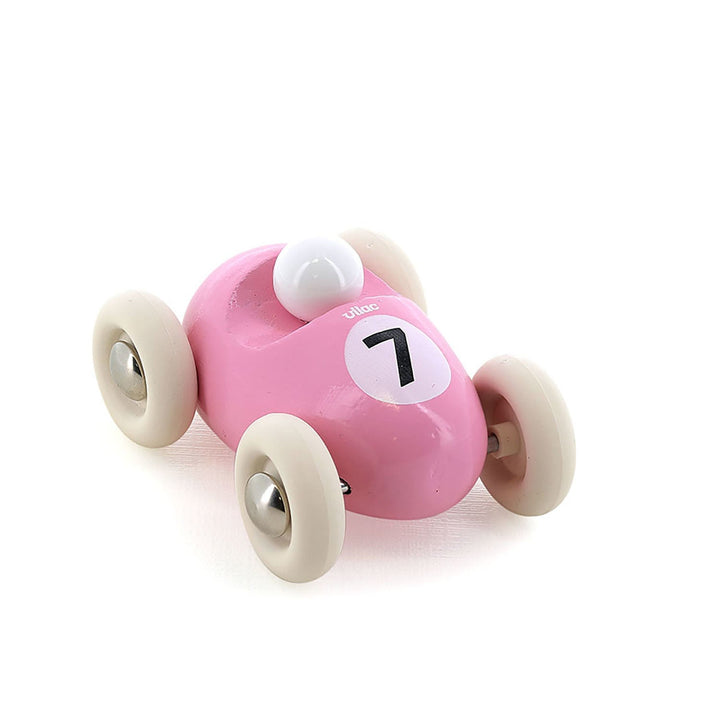 Vilac | Houten Auto | Mini Roadster | Roze | 7 cm | 2+ - Kleine Eland
