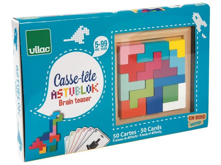 Vilac | Houten Geometrische Vormen | Astubloc | 5+ - Kleine Eland