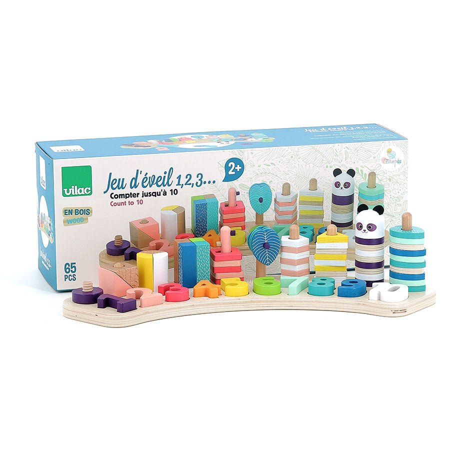 Vilac | Ik Leer Tellen 1-2-3 | Montessori | 2+ - Kleine Eland