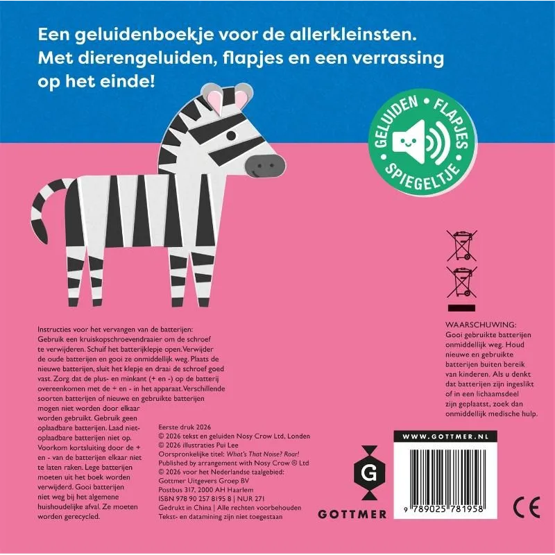 Gottmer | Geluidenboekje | Wat hoor ik daar? – Brul! | 1+