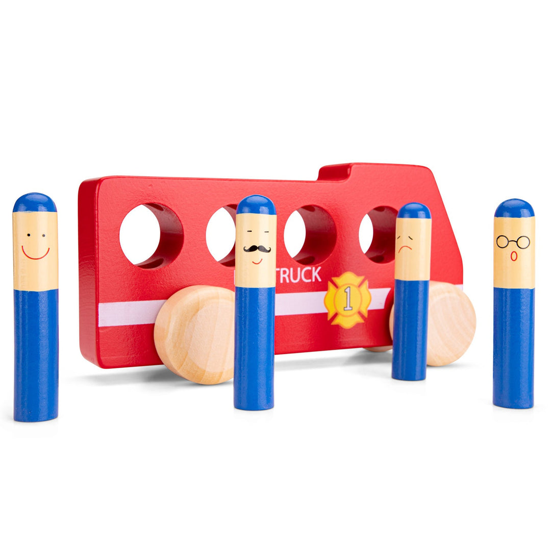 Woet | by New Classic Toys | Pop Up | Brandweerauto | 18,5 cm | 1+ - Kleine Eland