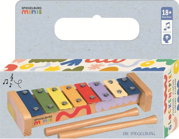 Spiegelburg Minis glockenspiel with coloured metal bars