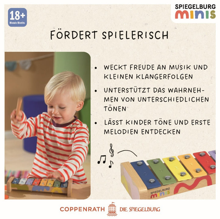 Packaging with handle for the Spiegelburg Minis glockenspiel